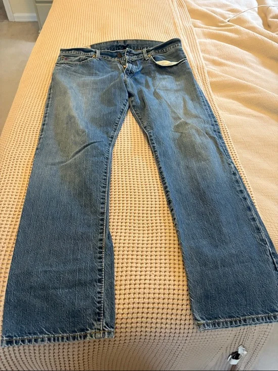 Polo by Ralph Lauren Men's Blue Denim Jeans Size 33/30 - Picture 2 of 3